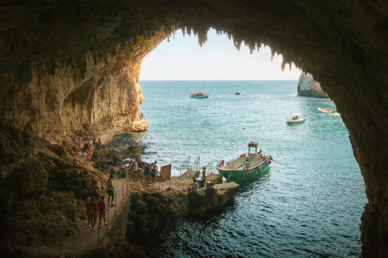 a view of a cavern in Puglia