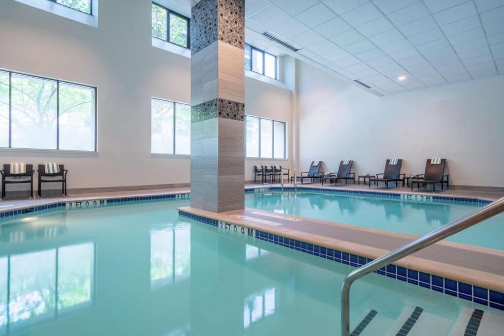 Indoor pool at Embassy Suites by Hilton DC Georgetown
