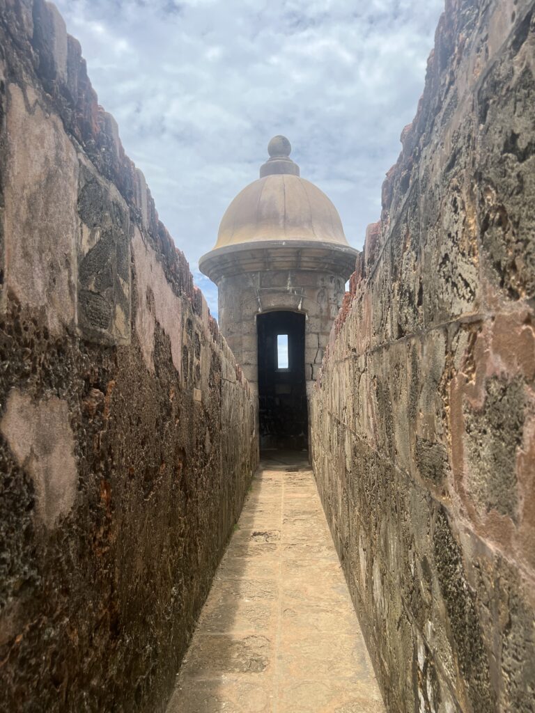 a lookout turret at Castillo San Felipe del Morro
